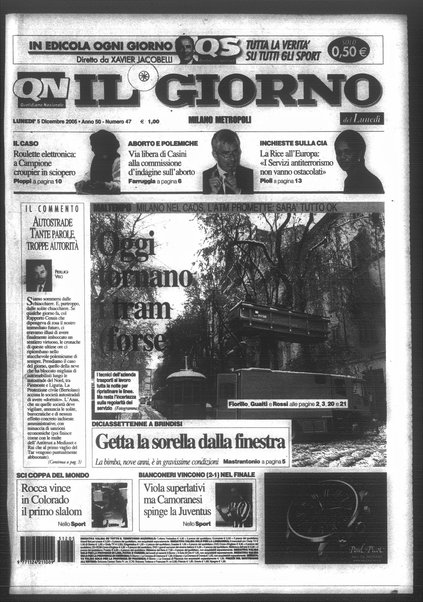 Il giorno del lunedì